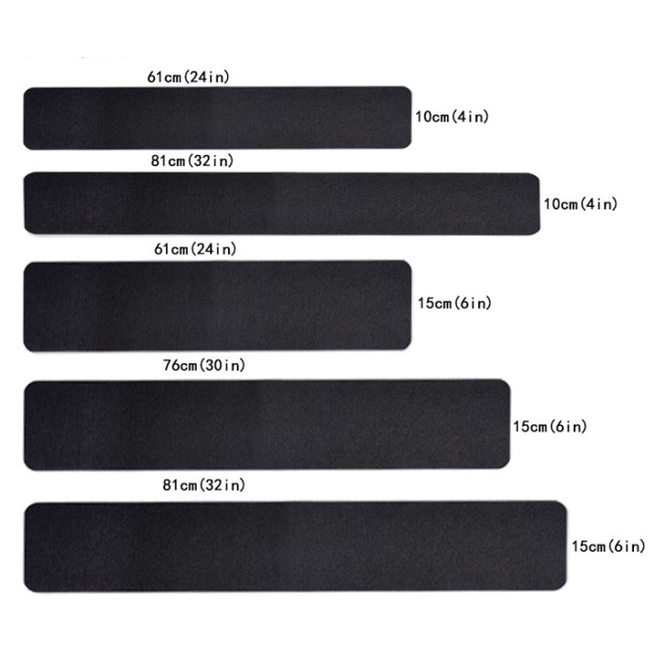 15 PCS PEVA  Rubber Non-marking Step Non-slip Tape,Size: 15 x 61cm