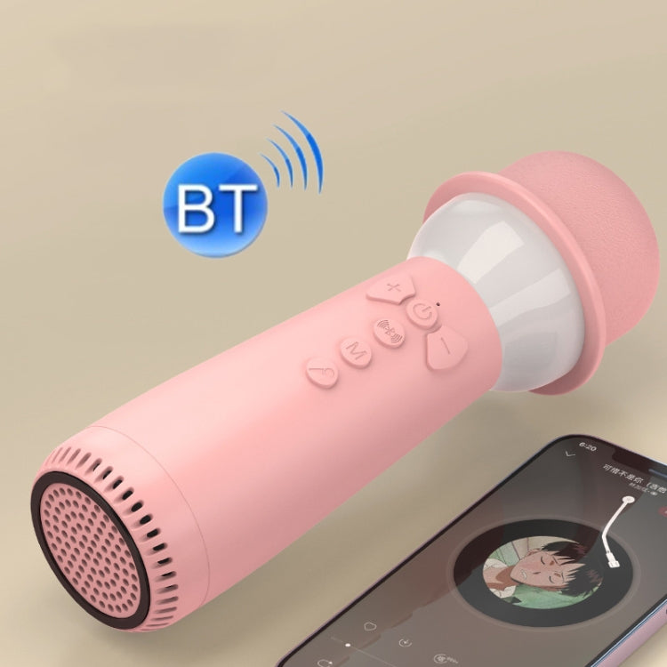MC-003 Wireless Bluetooth Live Microphone with Audio Function(Brown)