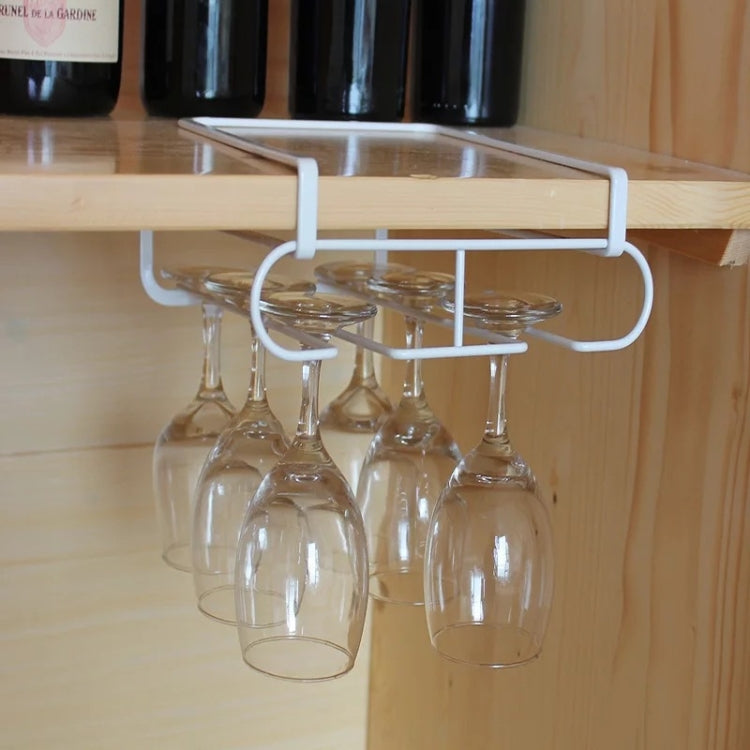 XZ_18036J Double Row Wrought Iron Wine Glass Storage Rack