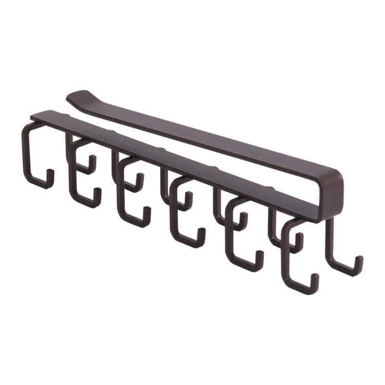 Hole-free Hanging Cup Holder Clip-type Double-row  Hook Frame