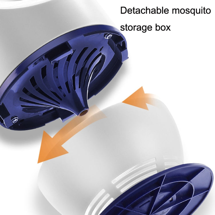 6LED Mosquito Killer USB Rechargeable Portable Mosquito Lure Lamp, Colour: White