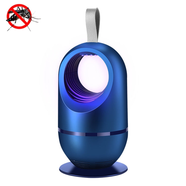 6LED Mosquito Killer USB Rechargeable Portable Mosquito Lure Lamp, Colour: Blue
