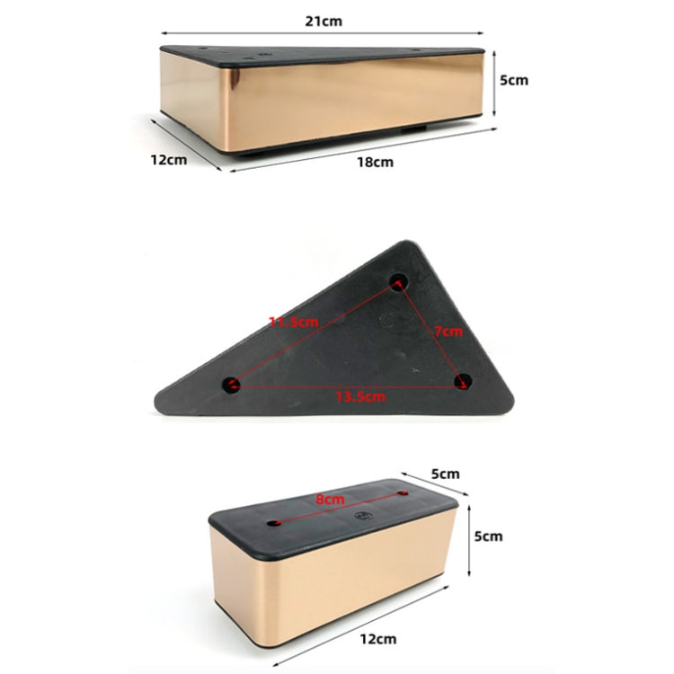 LH-SFJD001 5cm Stainless Steel Sofa Booster Pad, Style: Triangle