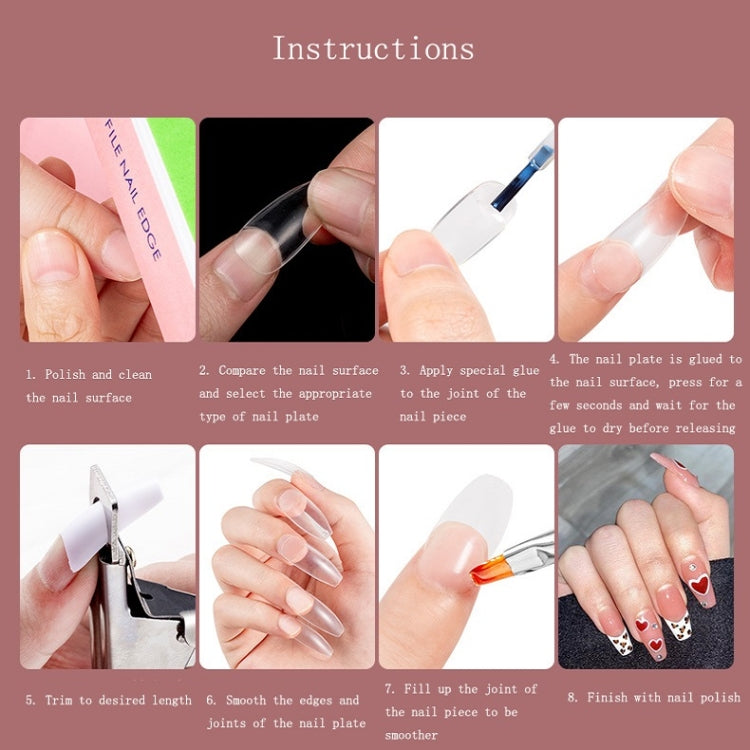 2 PCS Pointed Half Stick Full Post Nail Patches