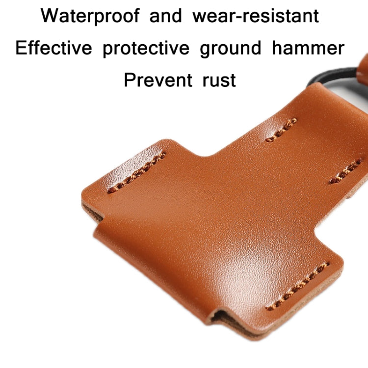 Outdoor Campground Mace Leather Cover with Bungee Cord