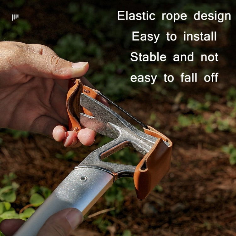 Outdoor Campground Mace Leather Cover with Bungee Cord
