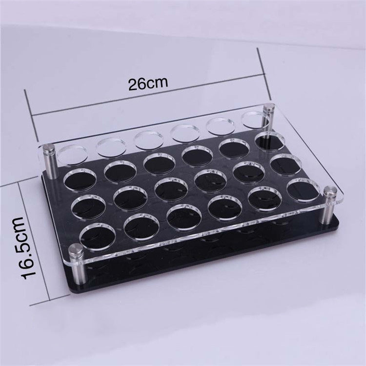 Acrylic Round Hole Wine Glass Storage Rack, Layer (specification): 24 Grids