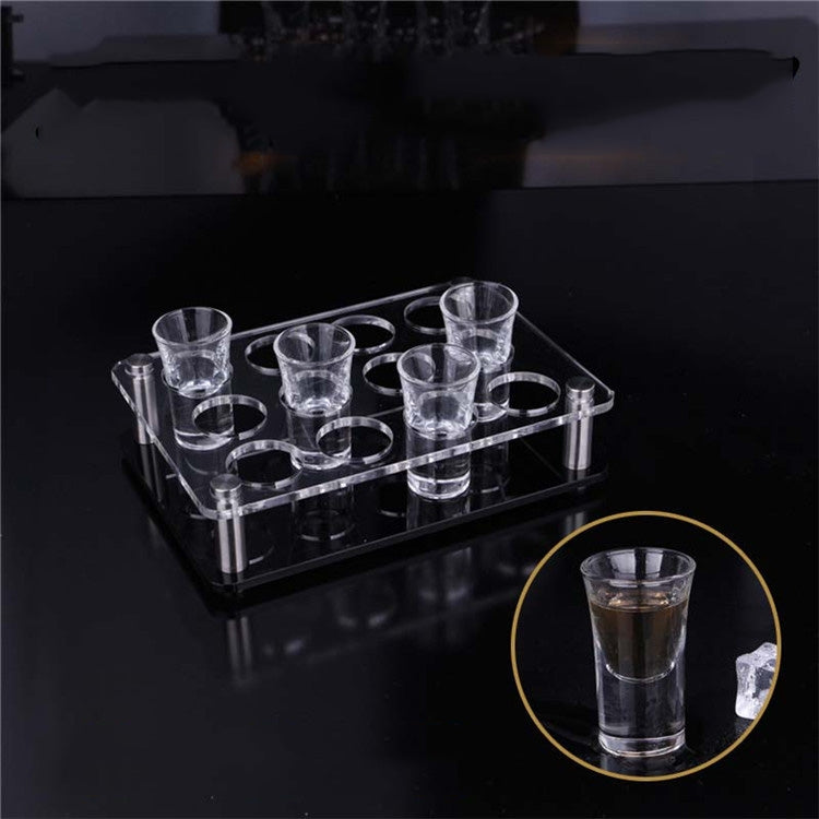 Acrylic Round Hole Wine Glass Storage Rack, Layer (specification): 24 Grids