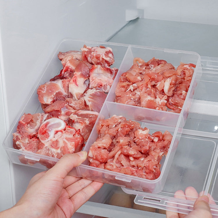 A2958 Chopped Onion Garlic Refrigerator Preservation Box with Lid, Specification: Dividered Box