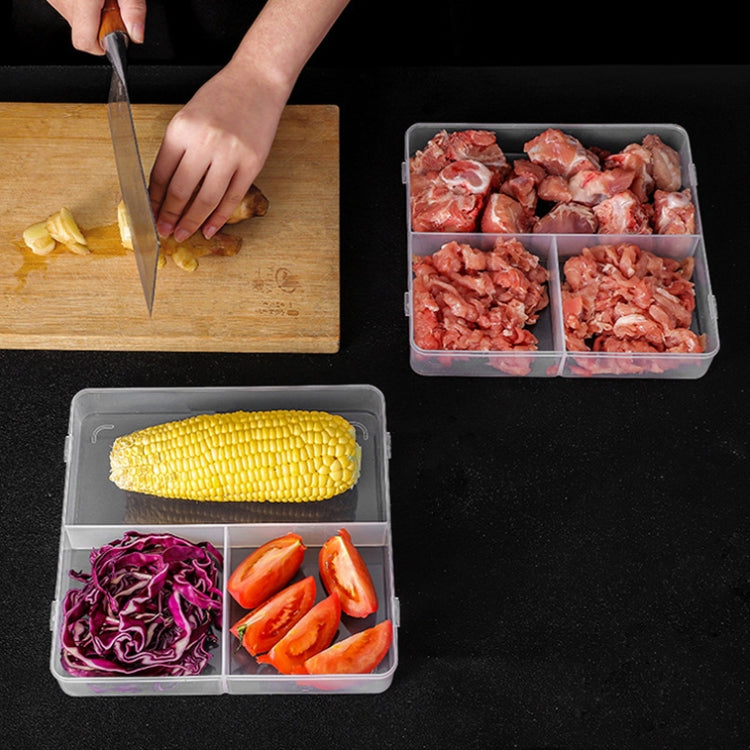 A2958 Chopped Onion Garlic Refrigerator Preservation Box with Lid, Specification: Dividered Box