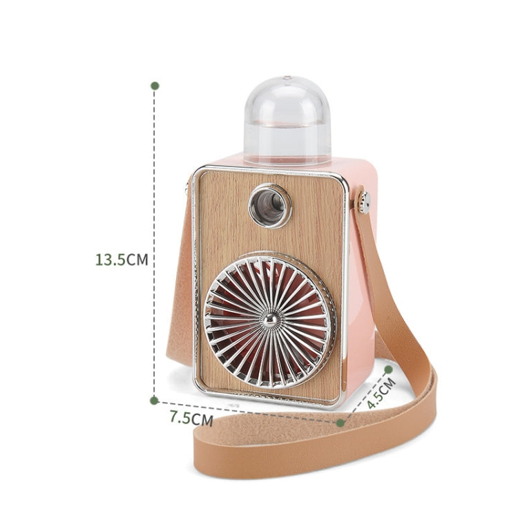 FC-6397 USB Outdoor Portable Mini Hanging Neck Spray Cooling Handheld Fan(Green)