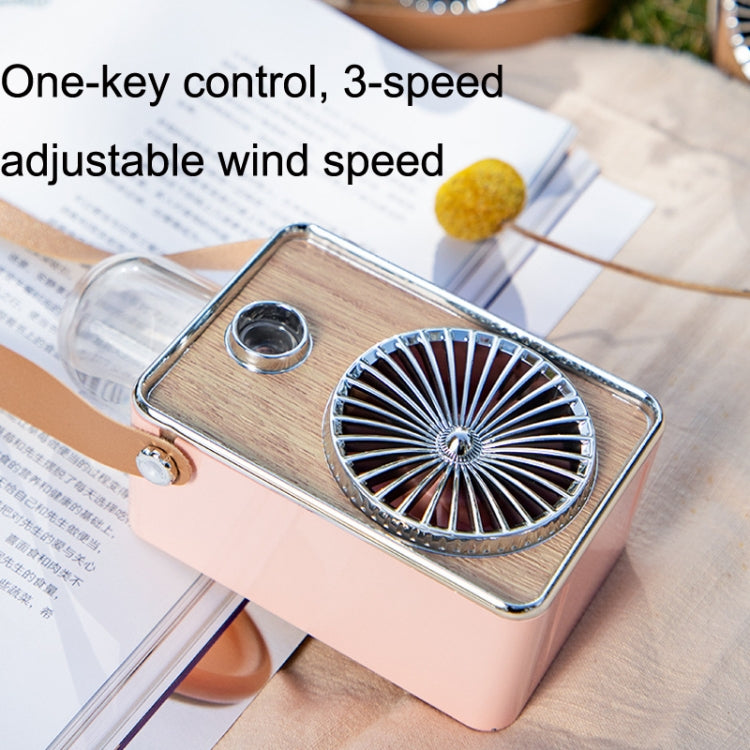 FC-6397 USB Outdoor Portable Mini Hanging Neck Spray Cooling Handheld Fan(Green)