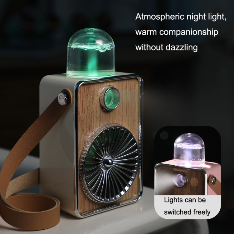 FC-6397 USB Outdoor Portable Mini Hanging Neck Spray Cooling Handheld Fan(Green)