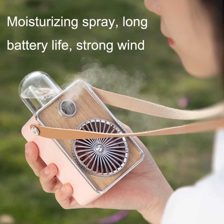 FC-6397 USB Outdoor Portable Mini Hanging Neck Spray Cooling Handheld Fan(Green)