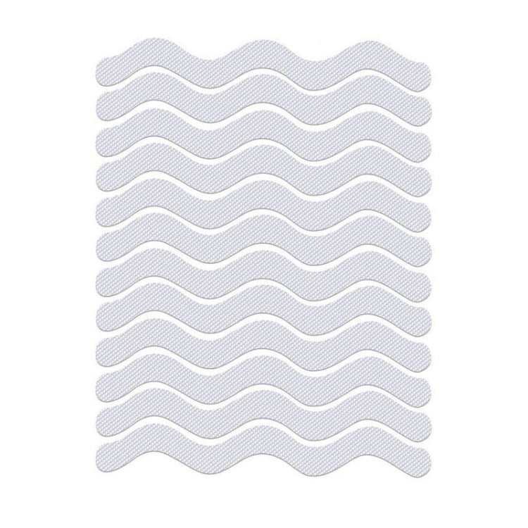 48 PCS Wavy Shaped Safety Bathtub Non-Slip Sticker, Specification:  1.3 x 18cm