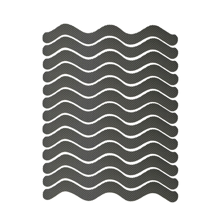 48 PCS Wavy Shaped Safety Bathtub Non-Slip Sticker, Specification:  1.3 x 18cm