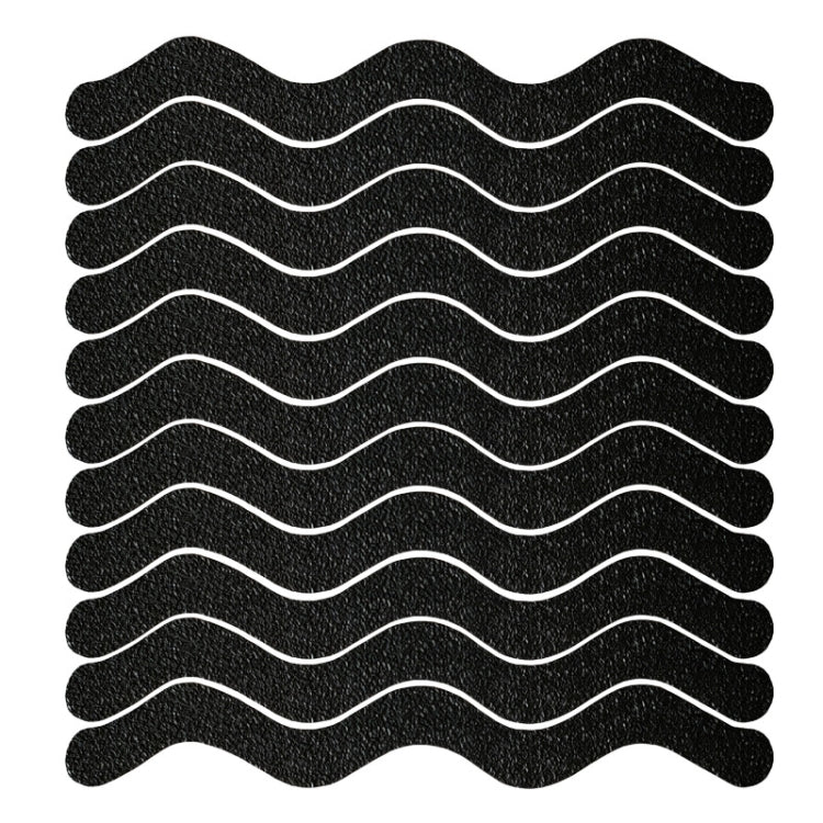 48 PCS Wavy Shaped Gravel Pattern Bathtub Non-Slip Sticker, Specification: 1.3 x 18cm
