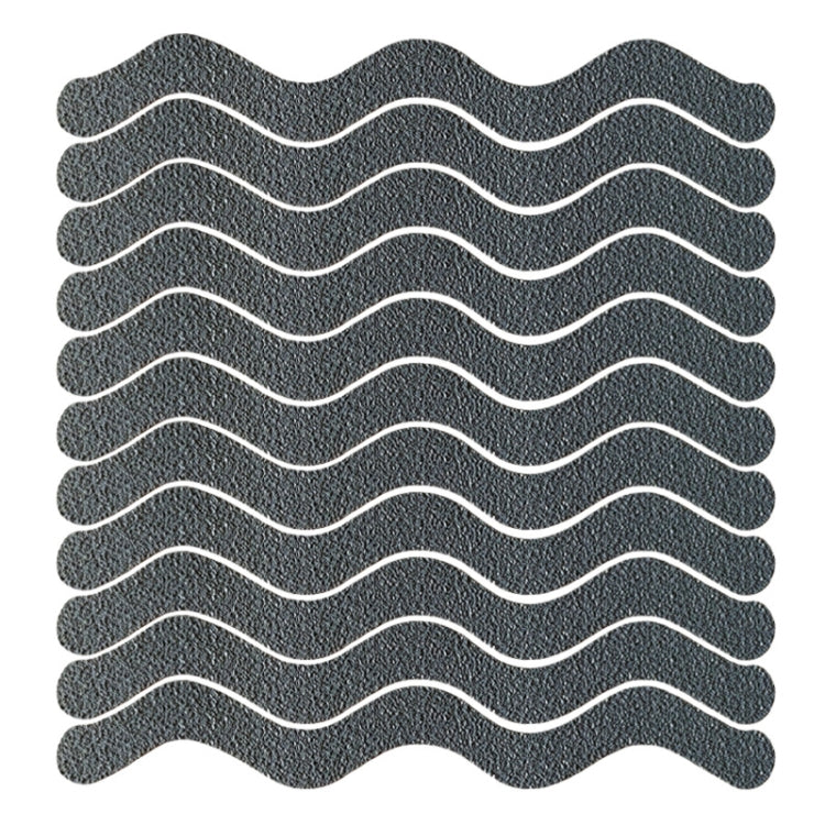 48 PCS Wavy Shaped Gravel Pattern Bathtub Non-Slip Sticker, Specification: 1.3 x 18cm