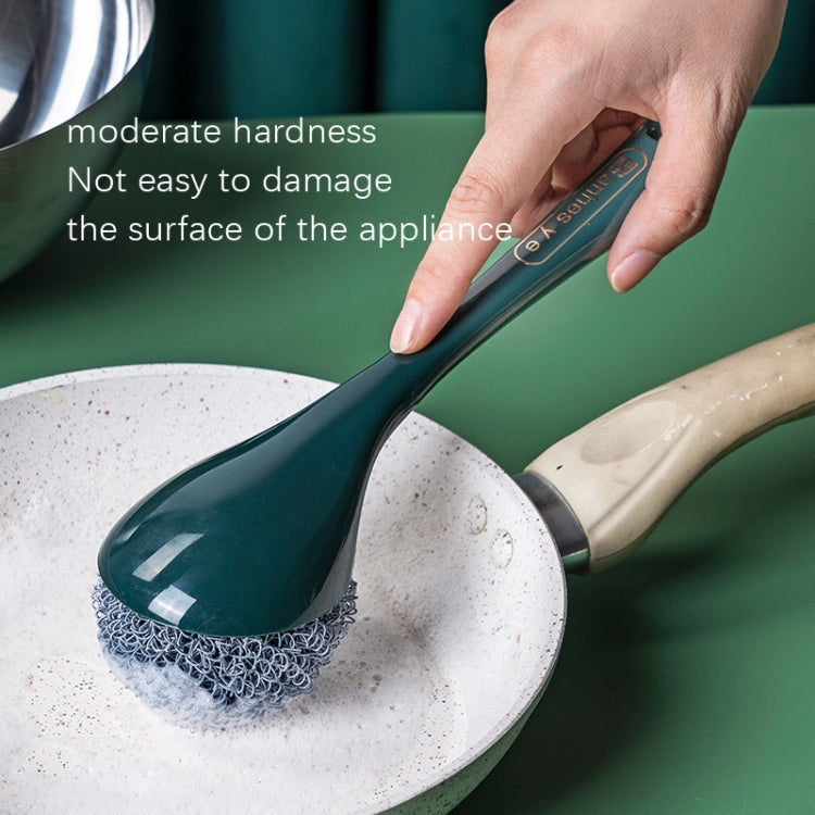2 PCS Long Handle Pot Brush Kitchen Cleaning Brush Tank Hitting Cleaning Brush
