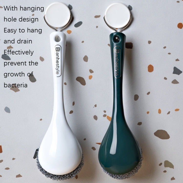 2 PCS Long Handle Pot Brush Kitchen Cleaning Brush Tank Hitting Cleaning Brush