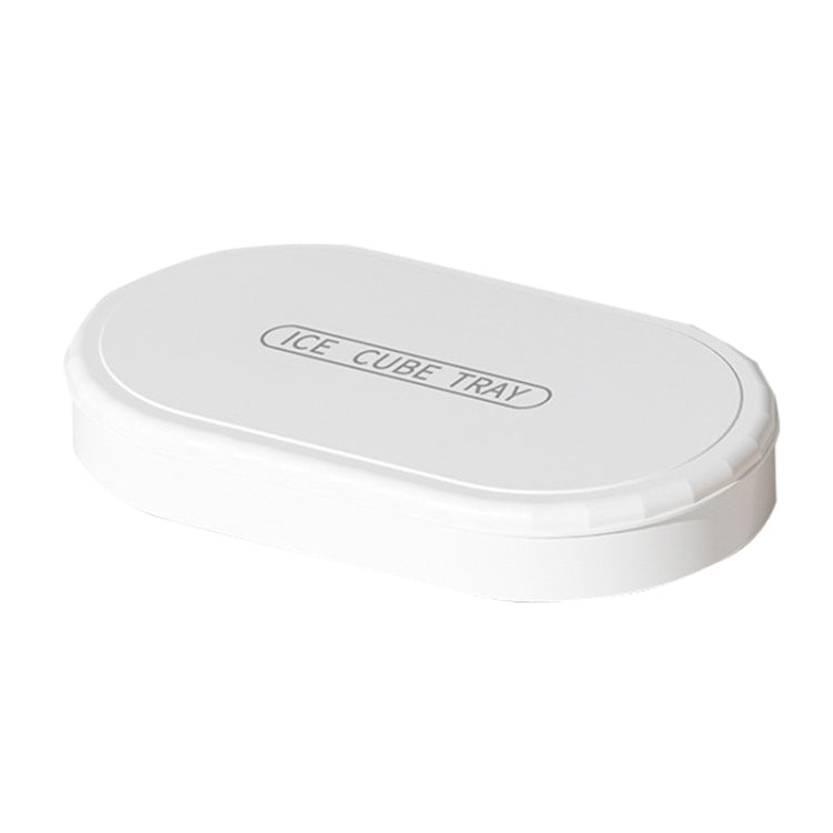 2 PCS Food Grade Silicone Dust-proof and Odor-proof Ice Cube Mold, Style: 1 Layer (Porcelain White)