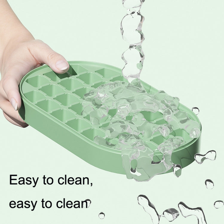 2 PCS Food Grade Silicone Dust-proof and Odor-proof Ice Cube Mold, Style: 2 Layer (Fresh Green)