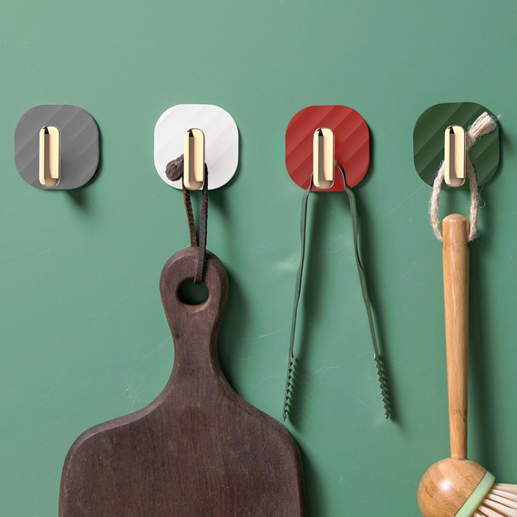 2 Sets Free Punch Hooks Strong Viscose Wall Kitchen Bedroom Hooks