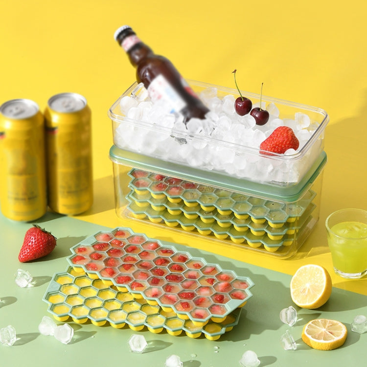 Honeycomb Ice Tray Mould Soft Bottom Silicone Ice Box, Specification: 3 Layers