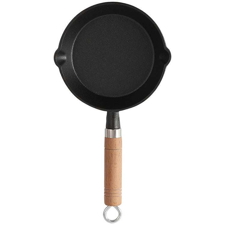 Household Hot Oil Frying Pan Cast Iron Skillet, Specification: Large