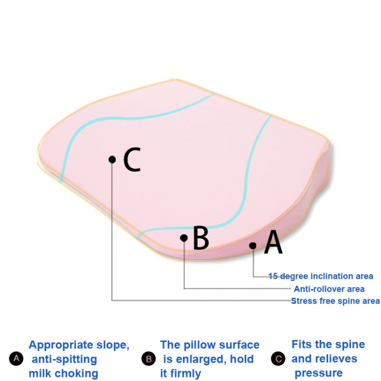 Newborn Anti-spit Milk Ramp Cushion Toddler Back Care Pillow