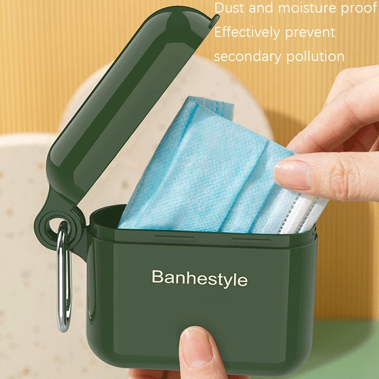 2 PCS Portable Mask Storage Box Mask Temporary Storage Dust-Proof Box