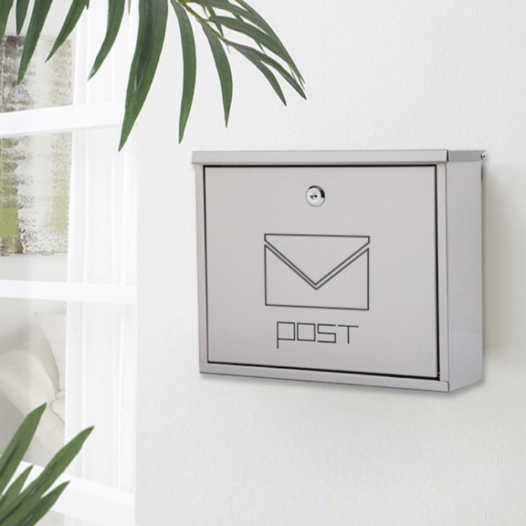 2210WH Outdoor Villa Wall Mounted Stainless Steel Mail Box With Lock