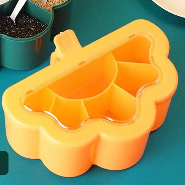 2 PCS Household Combination Set Kitchen 6-Grid Seasoning Box