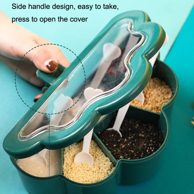 2 PCS Household Combination Set Kitchen 6-Grid Seasoning Box
