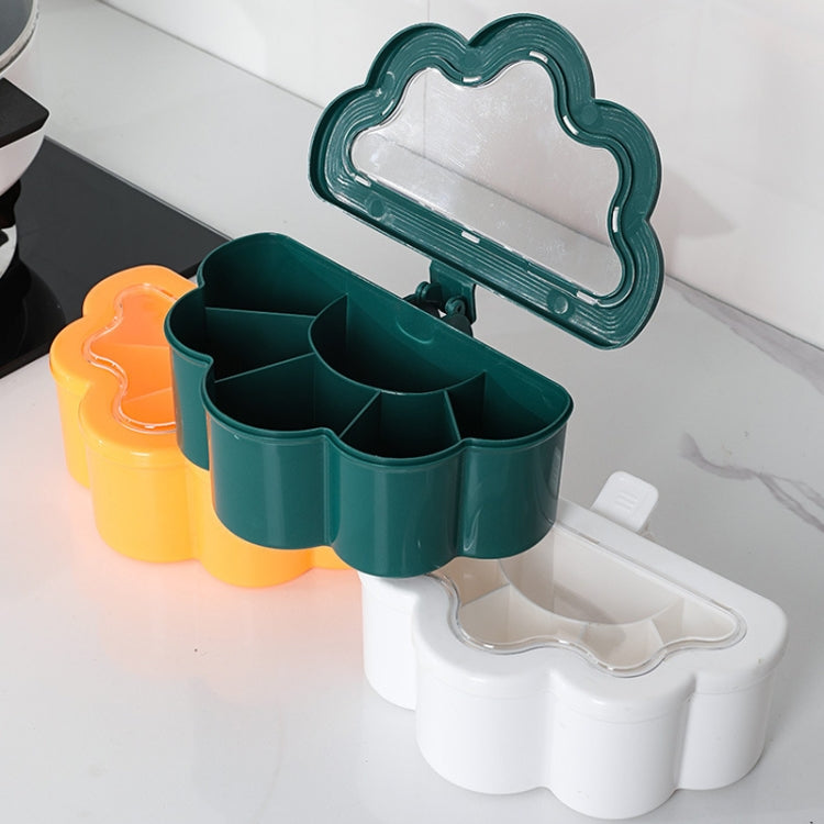 2 PCS Household Combination Set Kitchen 6-Grid Seasoning Box
