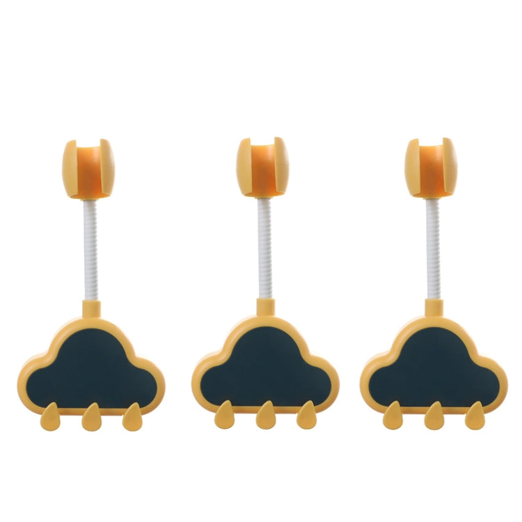 3 PCS Cloud Suction Cup Base Universal Adjustment Shower Bracket