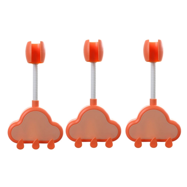 3 PCS Cloud Suction Cup Base Universal Adjustment Shower Bracket
