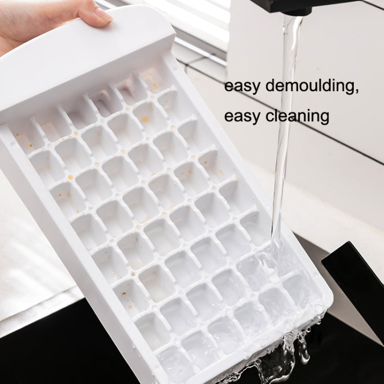2 PCS Home Drawer Plastic Ice Tray Mould Refrigerator Ice Box(White)