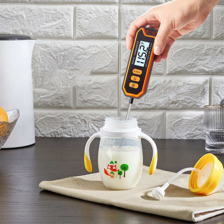 TP109 Stainless Steel Probe Waterproof Food Thermometer(Orange + Black)