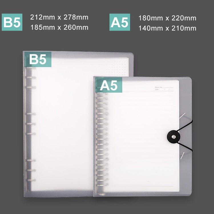 Transparent Matte PP Soft Shell Cover Hand Accountive Page, Style: A5 Cornell Core