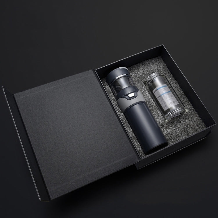 101-500ML Insulation Cup Tea Water Separation Tea Cup,Style: Gray Double Cup + Gift Box