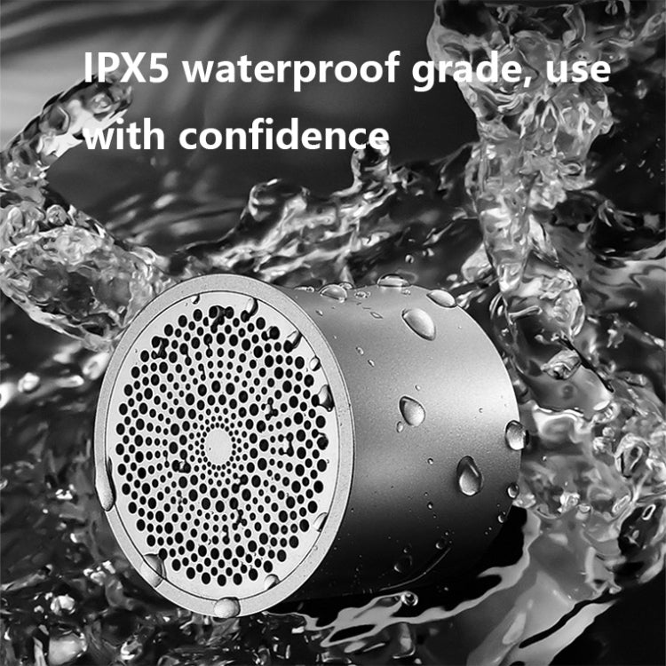 QE803 Slender Waist Mini Bluetooth Speaker with Double Click Camera Function(Black)