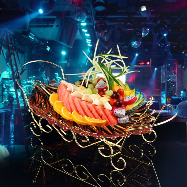 Acrylic Leaf Shape Fruit Tray and Shelf, Style: Dish (Transparent)