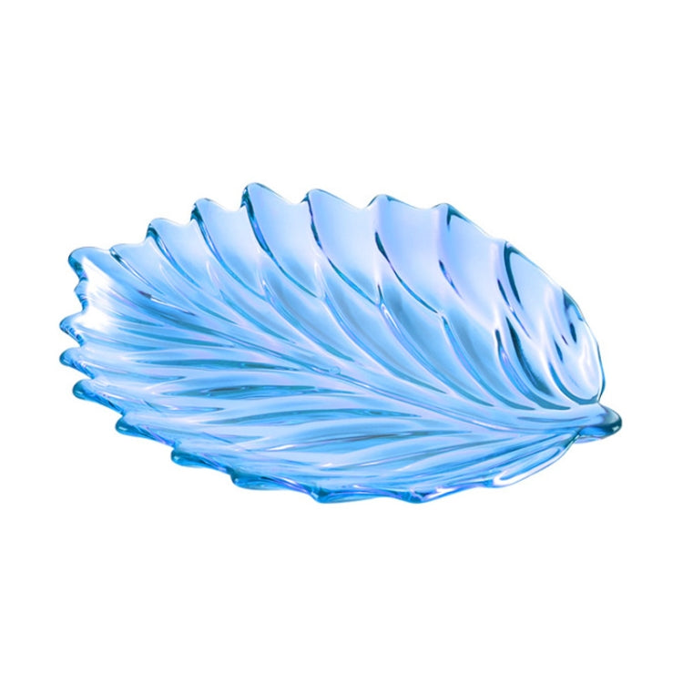 Acrylic Leaf Shape Fruit Tray and Shelf, Style: Dish (Blue)