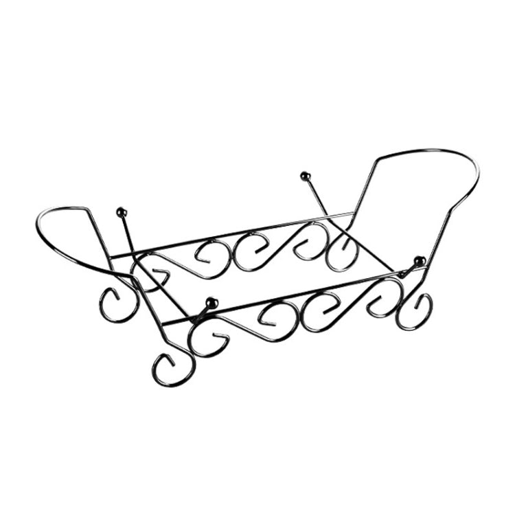 Acrylic Leaf Shape Fruit Tray and Shelf, Style: Shelf (Black)