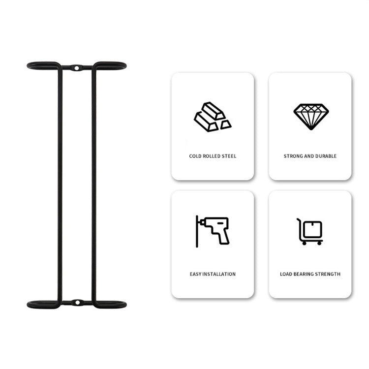 3 PCS Simple Single-Row Red Wine Cup Inverted Rack