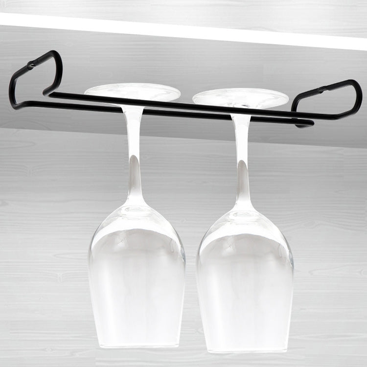 3 PCS Simple Single-Row Red Wine Cup Inverted Rack