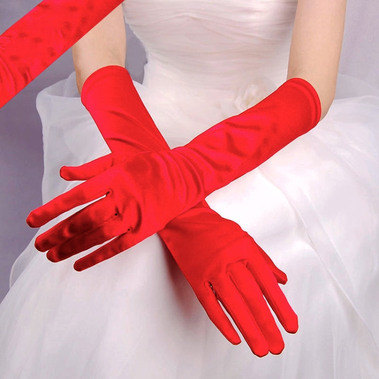 Bride Gloves Satin Long Vintage Travel Sunscreen Dress Wedding Gloves