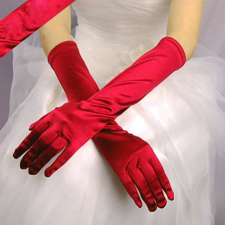 Bride Gloves Satin Long Vintage Travel Sunscreen Dress Wedding Gloves