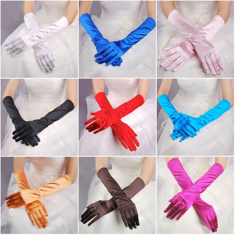 Bride Gloves Satin Long Vintage Travel Sunscreen Dress Wedding Gloves